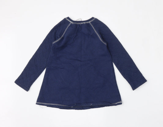 Savannah Girls Blue Cotton Pullover Sweatshirt Size 4 Years