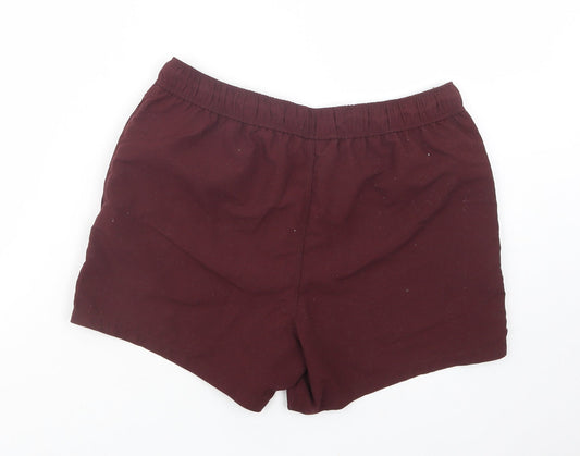 ASOS Womens Purple Polyester Bermuda Shorts Size S L3 in Regular Drawstring