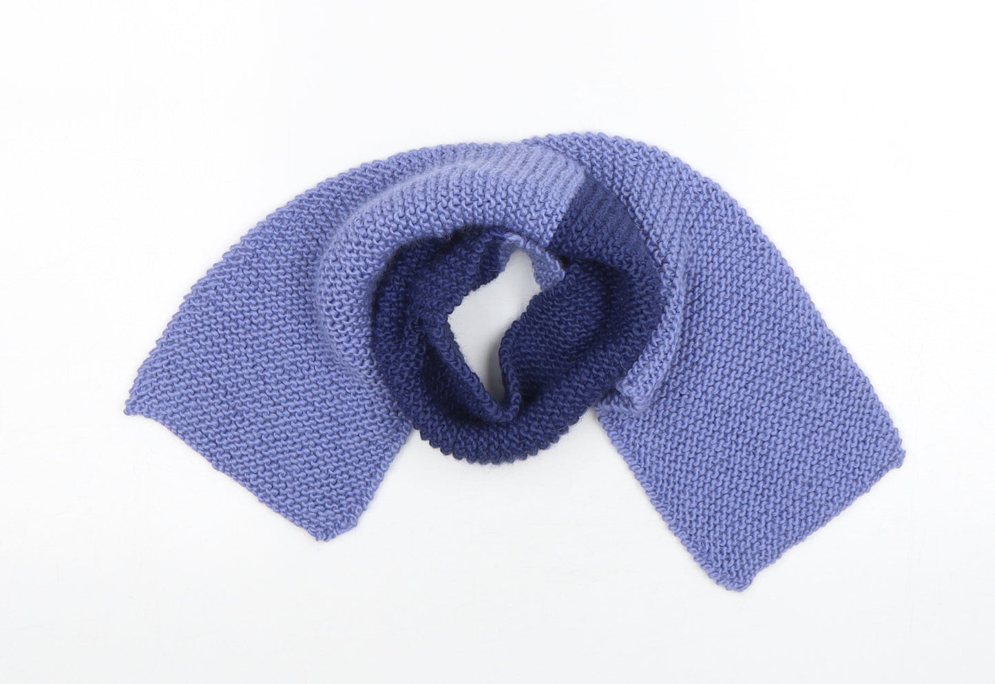 Preworn Womens Blue Polyester Scarf