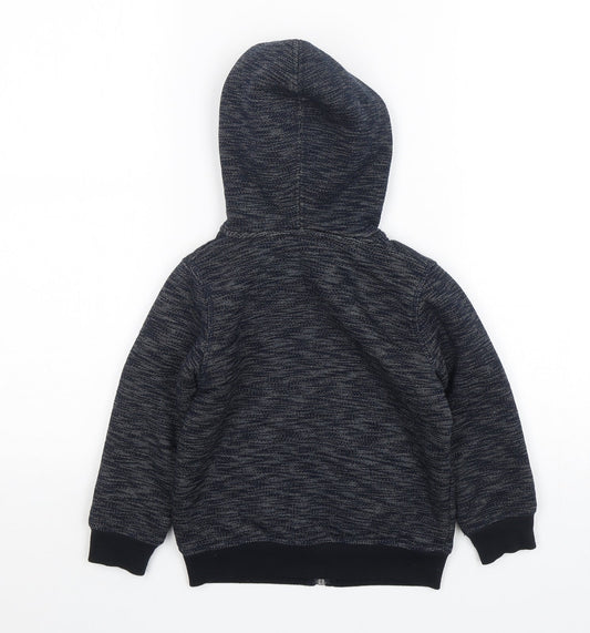 Palomino Boys Blue Cotton Full Zip Hoodie Size 6 Years Zip