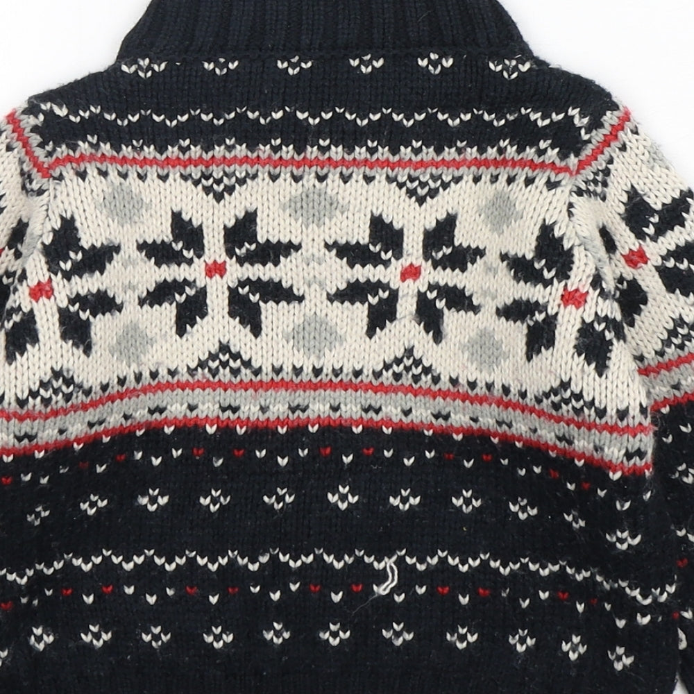 George Boys Multicoloured Fair Isle Acrylic Pullover Jumper Size 12-18 Months Pullover