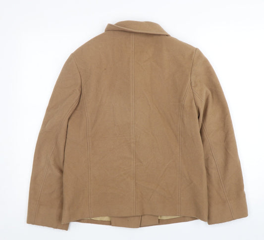 Marks and Spencer Womens Brown Jacket Size 12 Button