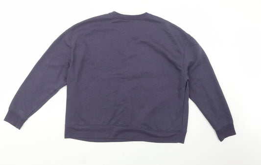 Primark Womens Blue Cotton Pullover Sweatshirt Size 16 Pullover - Positive Mindset
