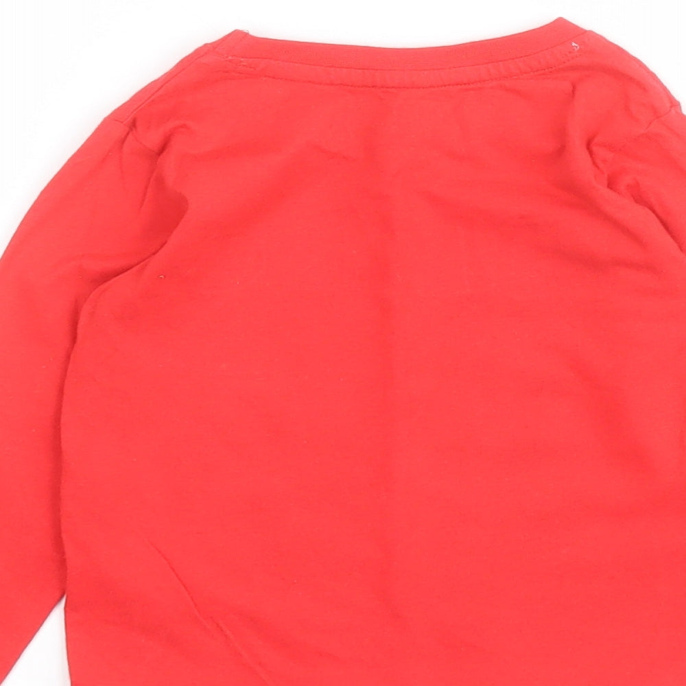 Primark Red 100% Cotton Pullover T-Shirt Size 12-18 Months Crew Neck Pullover - Marvel