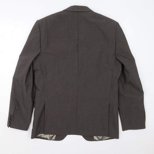 Strokesman Mens Brown Wool Jacket Suit Jacket Size 40