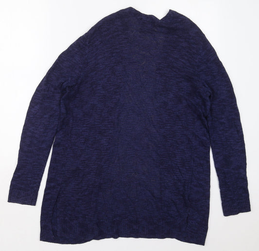 Gap Womens Blue V-Neck Cotton Cardigan Jumper Size S