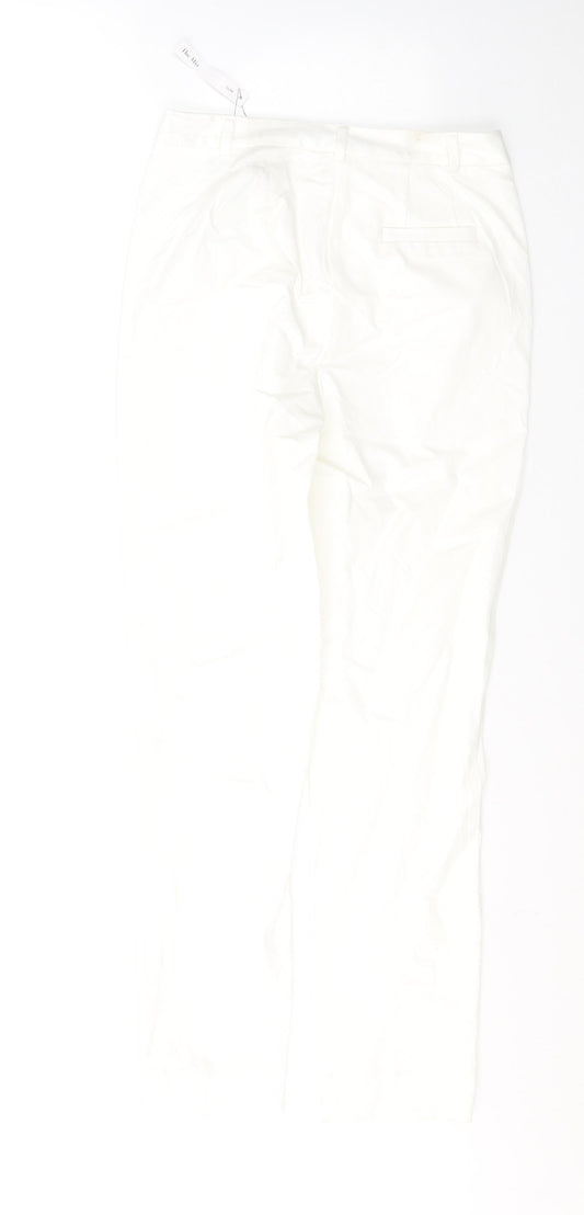 Marks and Spencer Womens White Viscose Skinny Jeans Size 8 L29 in Regular Button