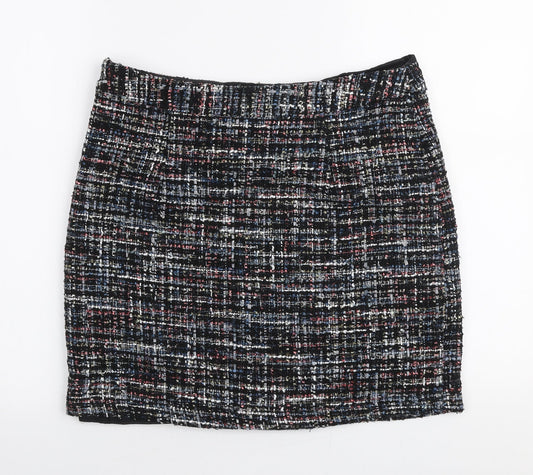 Papaya Womens Multicoloured Polyester A-Line Skirt Size 12 Zip