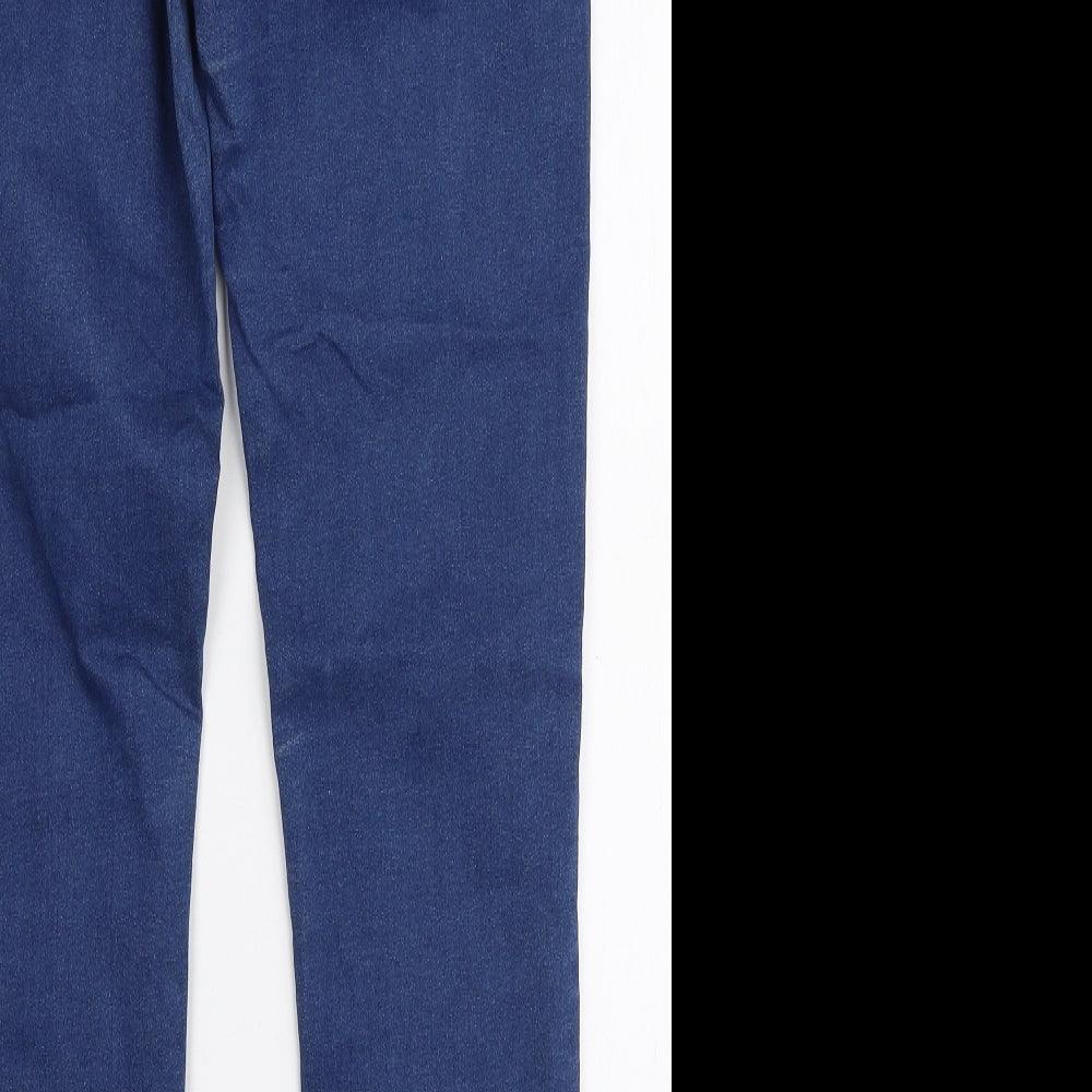 Marks and Spencer Womens Blue Cotton Jegging Jeans Size 10 L29 in Slim