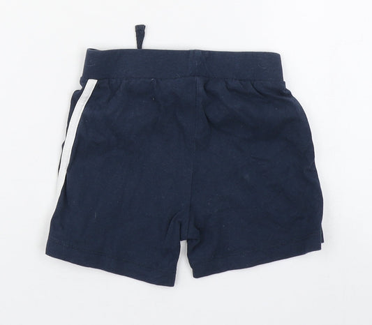 Primark Boys Blue 100% Cotton Jogger Trousers Size 12-18 Months - Shorts