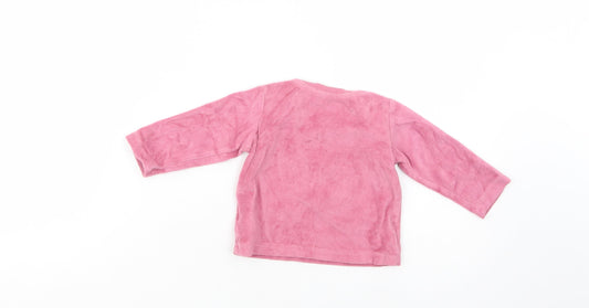 Lupilu Baby Pink Cotton Pullover Jumper Size 3-6 Months Snap - Cute