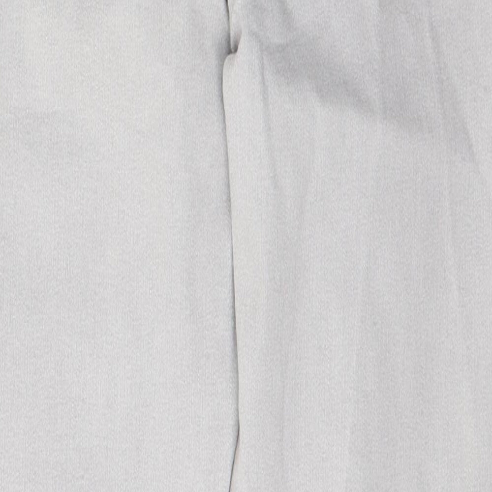 Marks and Spencer Womens Grey Cotton Skinny Jeans Size 12 L25 in Slim Button