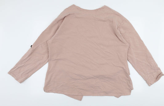 Jiverso Womens Pink Cotton Pullover Sweatshirt Size XL Pullover