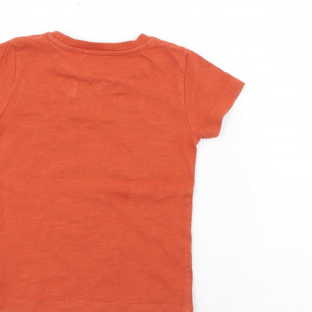 NEXT Baby Orange Cotton Pullover T-Shirt Size 12-18 Months Crew Neck - Batman