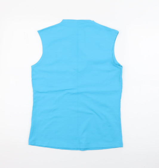 Savida Womens Blue Polyester Basic Tank Size 16 V-Neck