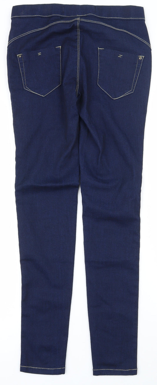 Denim & Co. Womens Blue Cotton Jegging Jeans Size 6 L28.5 in Regular