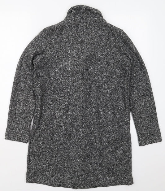 NEXT Womens Grey Pea Coat Coat Size 8 Button