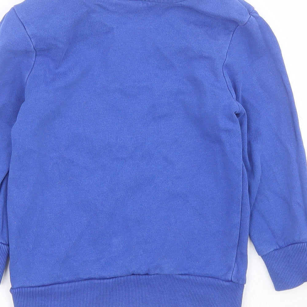 George Boys Blue Cotton Pullover Sweatshirt Size 2-3 Years Pullover - Spiderman