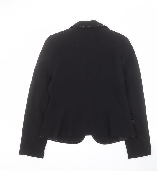 Dorothy Perkins Womens Black Jacket Blazer Size 10 Button
