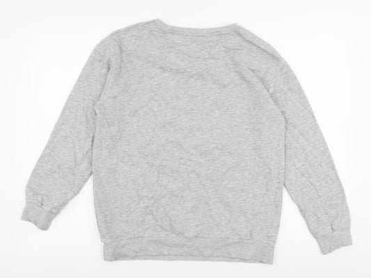 George Womens Grey Cotton Pullover Sweatshirt Size 8 Pullover