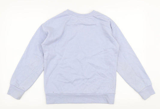 Primark Girls Purple Cotton Pullover Sweatshirt Size 11-12 Years Pullover - Love