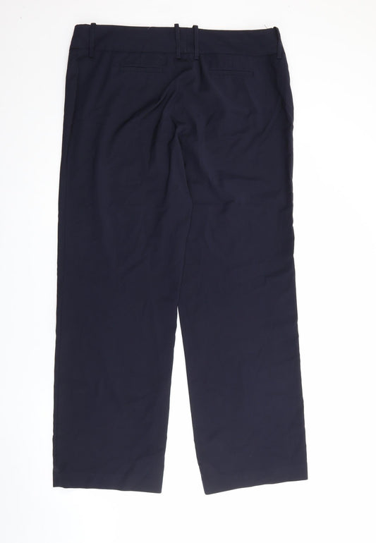 Brook Taverner Womens Black Polyester Trousers Size 18 L29 in Regular