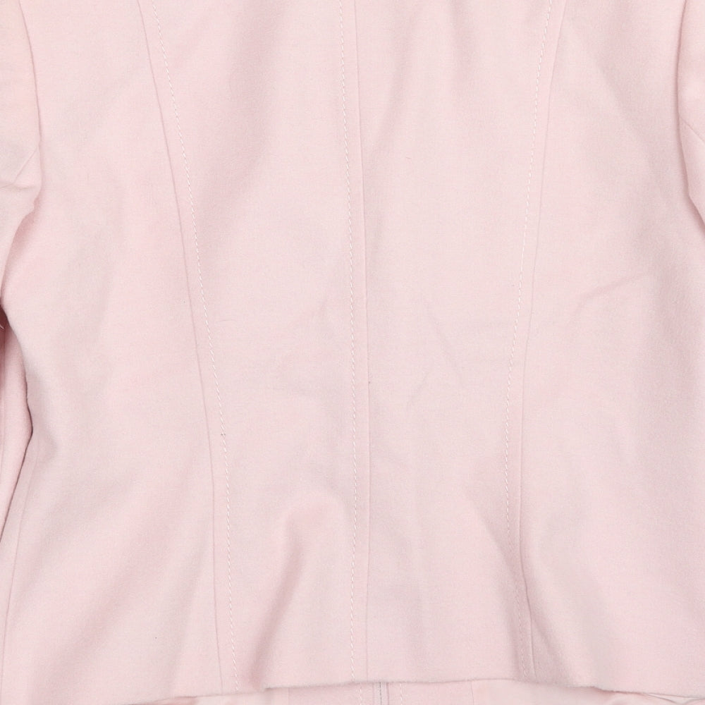 Gerry Weber Womens Pink Jacket Blazer Size 14 Zip