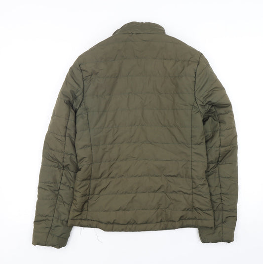 Marks and Spencer Womens Green Puffer Jacket Jacket Size 6 Zip