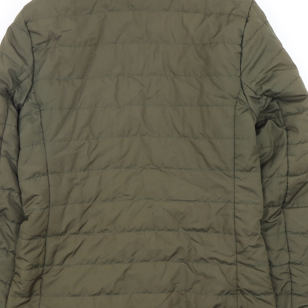 Marks and Spencer Womens Green Puffer Jacket Jacket Size 6 Zip
