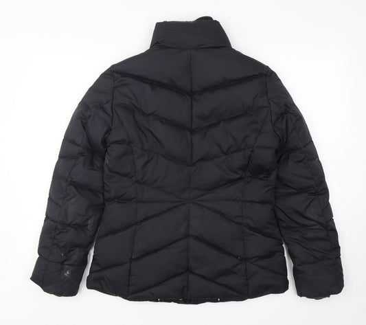 Espirit Womens Black Puffer Jacket Jacket Size 10 Zip