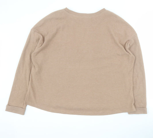 Primark Womens Brown Polyester Pullover Sweatshirt Size M Pullover