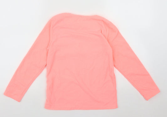 Primark Girls Pink Roll Neck Polyester Pullover Jumper Size 9-10 Years - GIRL POWER FOREVER