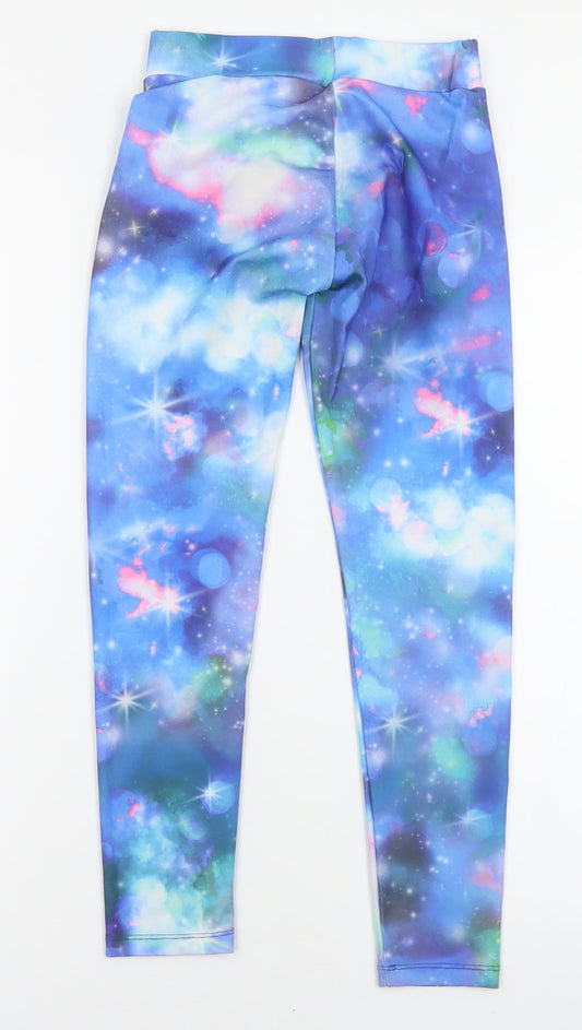 Dunnes Stores Girls Blue Ombré Polyester Capri Trousers Size 9 Months Regular Pullover