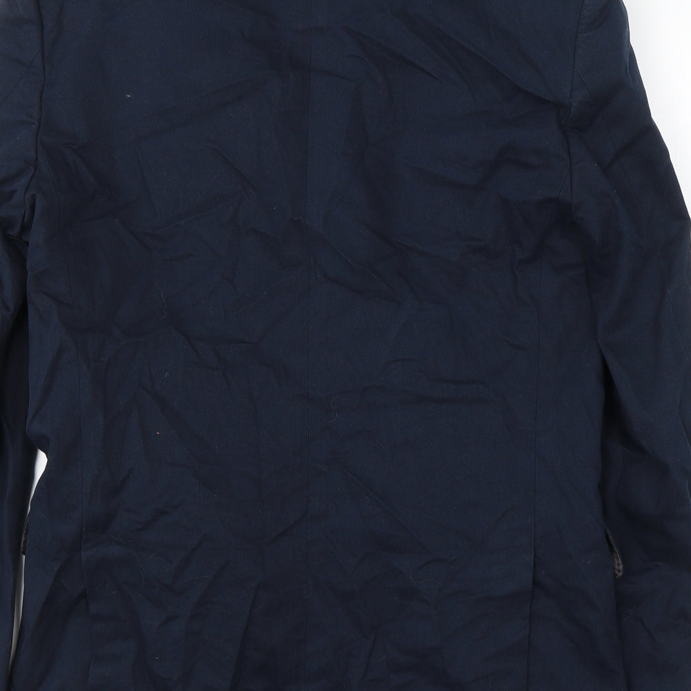 brooksfield Mens Blue Cotton Jacket Suit Jacket Size M