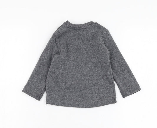 George Boys Grey Polyester Pullover Jumper Size 6-9 Months Pullover - Monster