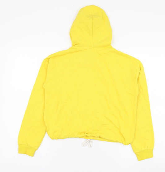 H&M Girls Yellow Cotton Pullover Hoodie Size 10-11 Years Pullover - Denver Colorado