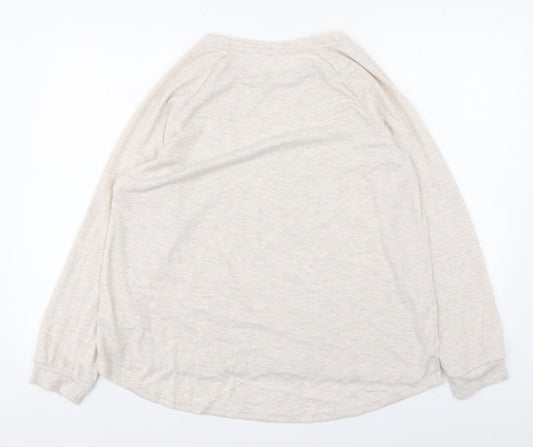 Primark Womens Beige Polyester Pullover Sweatshirt Size L Pullover