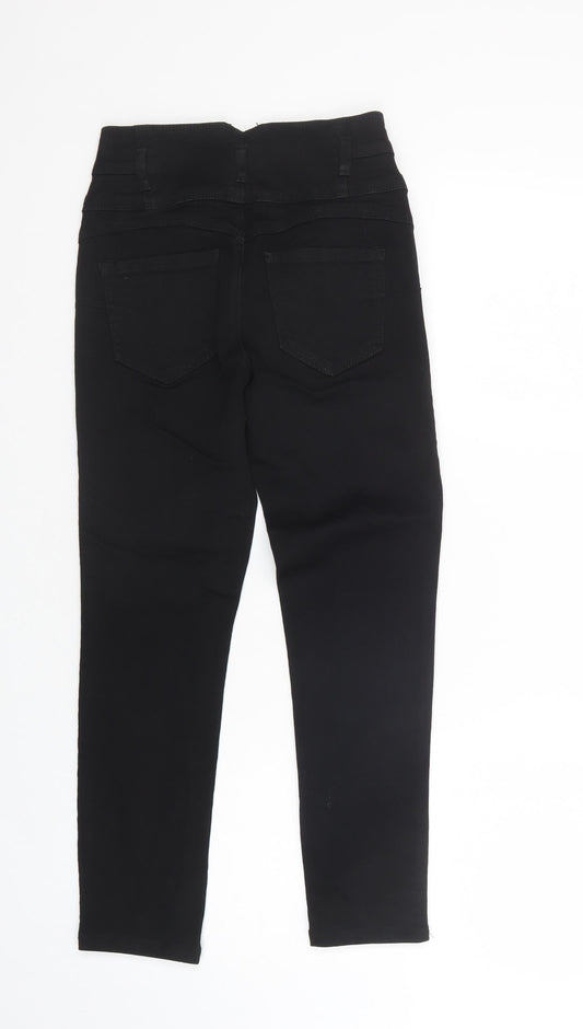 Evermore Womens Black Cotton Skinny Jeans Size 27 in L26 in Regular Button