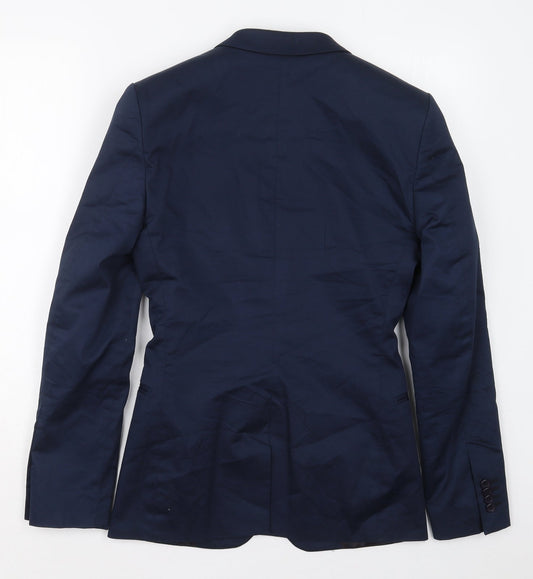 ASOS Mens Blue Cotton Jacket Suit Jacket Size 34