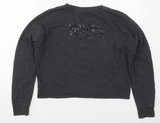 Victoria Sport Womens Grey Cotton Pullover Sweatshirt Size M Pullover - 10