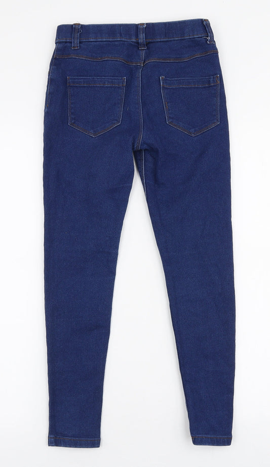 Denim Co Girls Blue Cotton Jegging Jeans Size 10-11 Years Slim Pullover