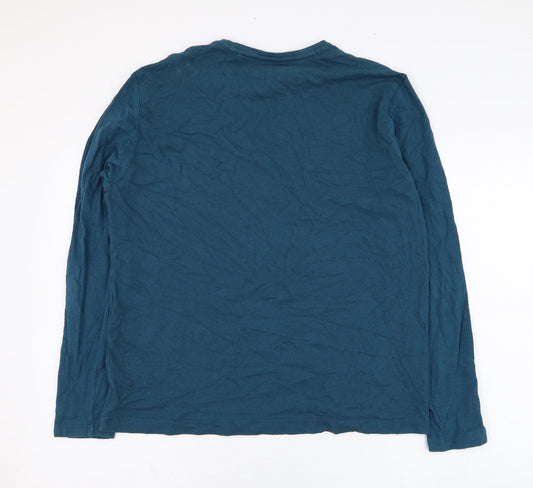 Matalan Mens Blue Cotton Pullover Sweatshirt Size L