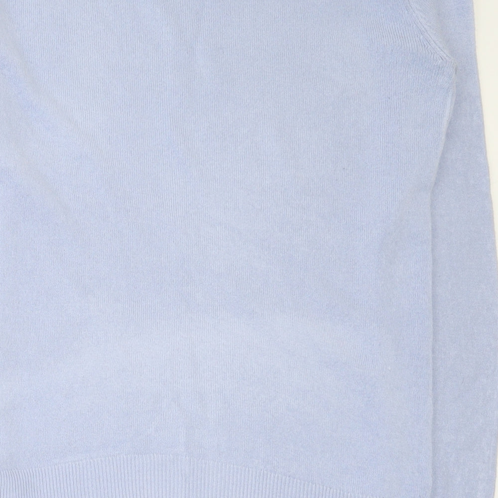 Marks and Spencer Womens Purple Round Neck Acrylic Pullover Jumper Size 6