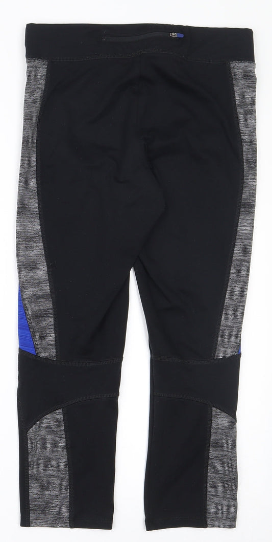 Dunnes Stores Womens Black Polyester Jogger Leggings Size 10 L22 in Regular Pullover