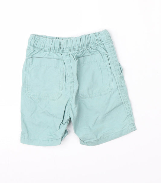 Dunnes Stores Boys Green Cotton Cropped Trousers Size 12-18 Months Tie