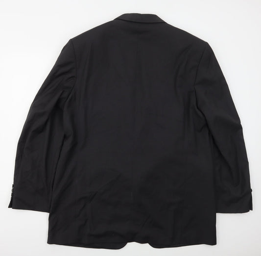 Preworn Mens Grey Polyester Jacket Suit Jacket Size 44