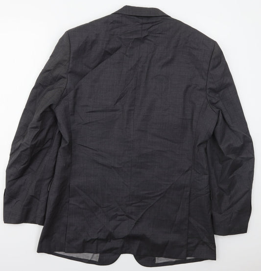Marks and Spencer Mens Grey Wool Jacket Suit Jacket Size 40