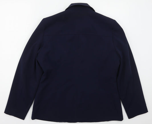 Classics Womens Blue Jacket Size 16 Zip