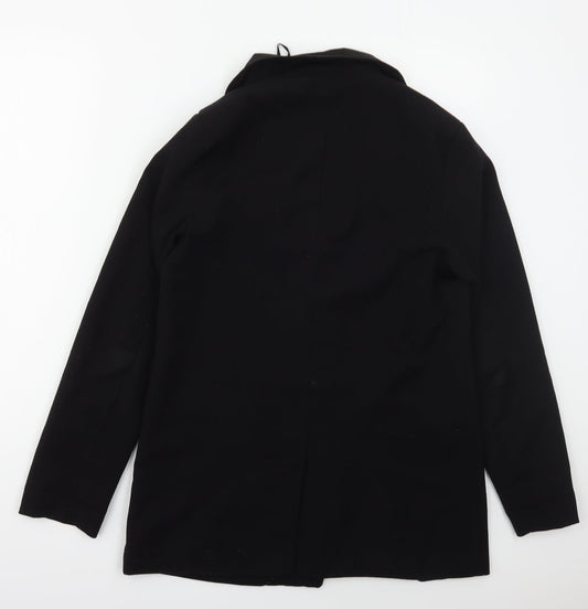 Missguided Womens Black Polyester Jacket Suit Jacket Size 8