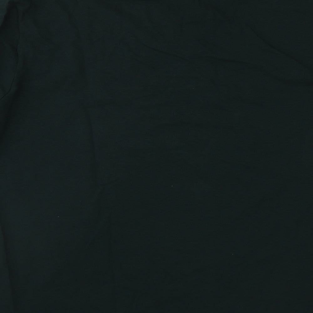 ASOS Mens Green Cotton Button-Up Size L Collared Button